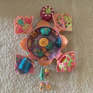 Vintage 90s Bluebird Polly Pocket Lotus Flower Fountain Fantasy